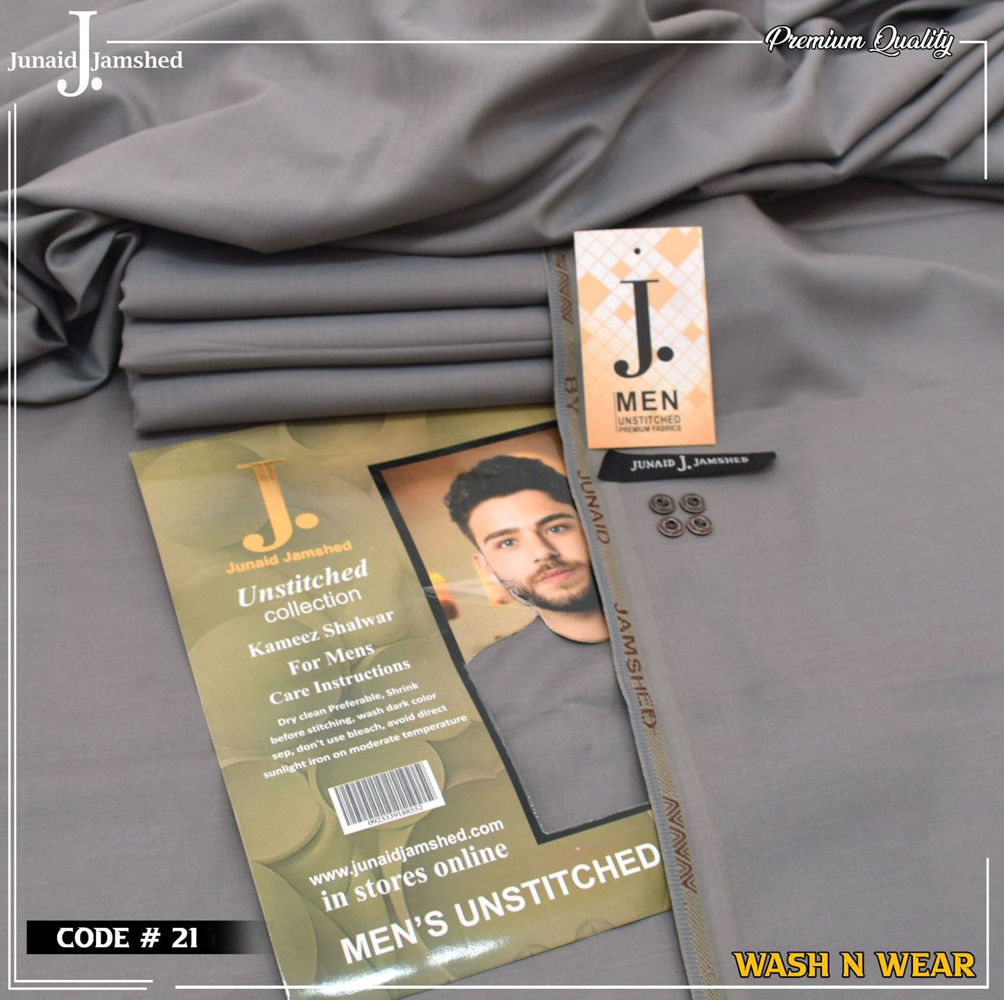 Men Wash N Wear Fabric J.842