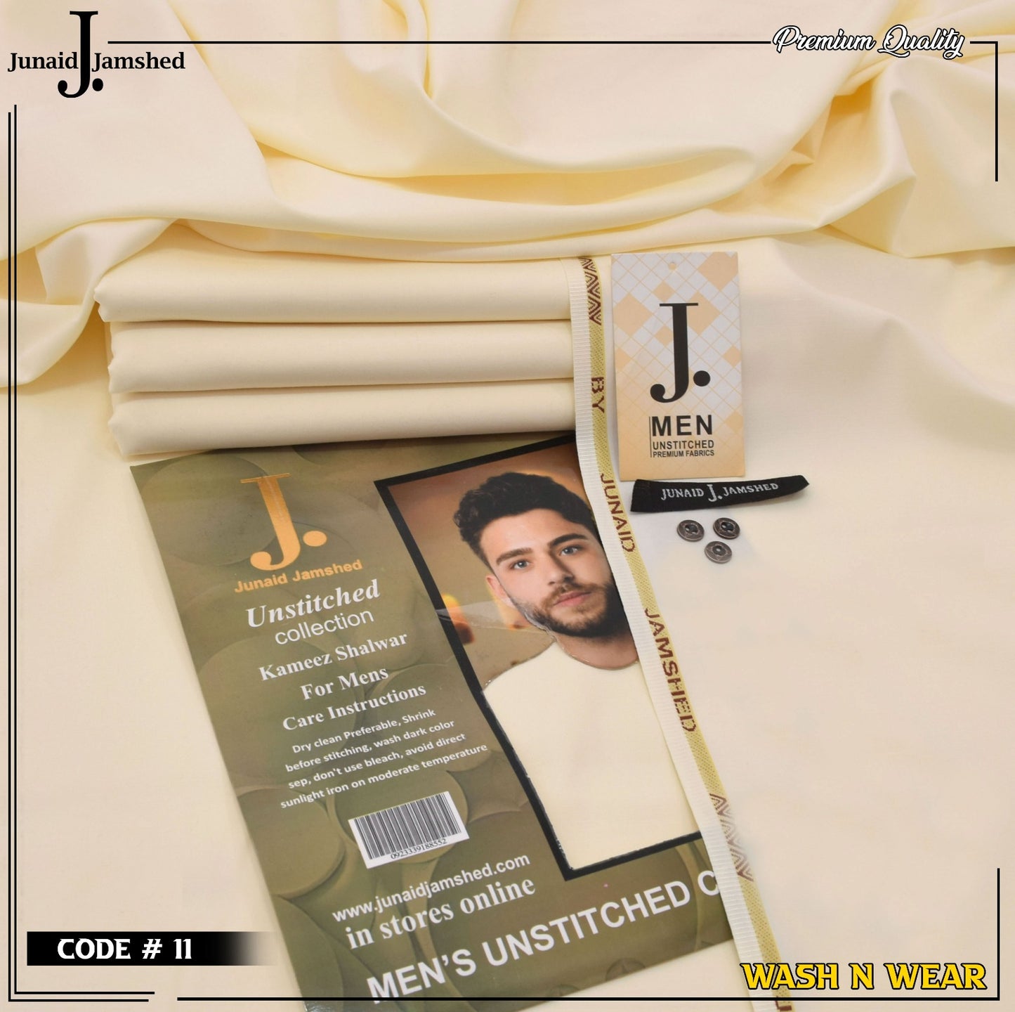 Men Wash N Wear Fabric J.863